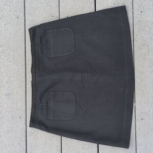 H&M Double Pocket Black Skirt | Classic Black Skirt